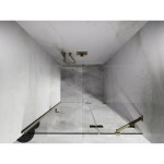 MEXEN/S - Lunar sprchové dvere krídlové pravé 85, transparent, zlatá 834-085-000-50-00-P