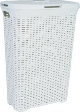 Curver RATTAN 40l Kôš na špinavú bielizeň krémová (00709-885)