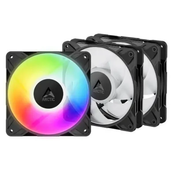ARCTIC P12 Pre A-RGB LN (3ks) / Ventilátor / 120 mm / PWM PST / 450-2000 RPM / 48 CFM / 25 dB / 4-pin (ACFAN00347A)