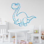 Veselá Stena Samolepka Brontosaurus Farba: béžová, Veľkosť: 100 x 93 cm