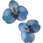 Kvetiny z jedlého papiera orchidea modrá 10ks - Dekora - Dekora