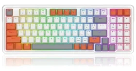 Redragon K664WOG-RGB Gloria biela / Herná klávesnica / mechanická / spínače red / USB / US (K664WOG-RGB)