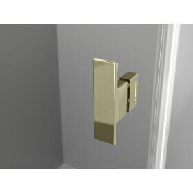 MEXEN/S - Mist-H L Duo sprchovací kút dvere krídlové 85 x 85, transparent, zlato 8A5L-085L-085P-50-00