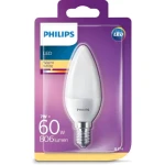 Philips LED žiarovka sviečka B38 E14 matná / Žiarovka / 2700K / 806 lm / náhrada 60W (929002978655)