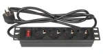 Good Connections 19" PDU čierna / PDU / 1U / 4X zásuvka / 16 A / 3500 W / 1,8 m (GC-N0103)