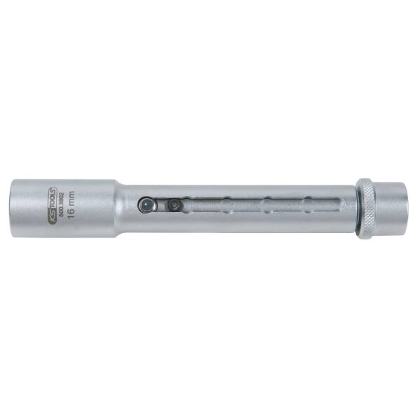 KS Tools 500.3803 3/8" teleskopická násada na zapaľovacie sviečky, 21 mm; 500.3803
