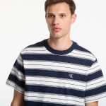 Tričko Calvin Klein Jeans Ss Easy 20S Jersey Stripe Crewneck Tee Dark Sapphire L