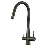 Laveo - Riveco - drezová batéria stojanková s elastickým ramenom + filter, grafit BRIB968D