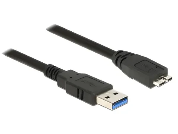 DeLock USB-A - Micro-USB B čierna / USB kábel / USB 3.2 Gen 1 / 5 Gbit / s / 2 m (85074)