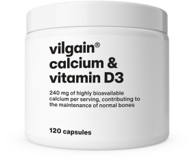 Vilgain Vápnik + Vitamín D3 – 120 kapsúl