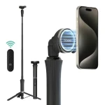 Araree Magfie Pod Pre čierna / Selfie tyč a tripod / MagSafe / Bluetooth spúšť / 150 cm (AR60-01909A)