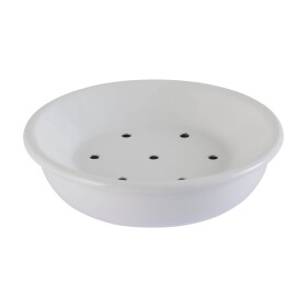 Ib Laursen Smaltovaná mýdlenka White Round