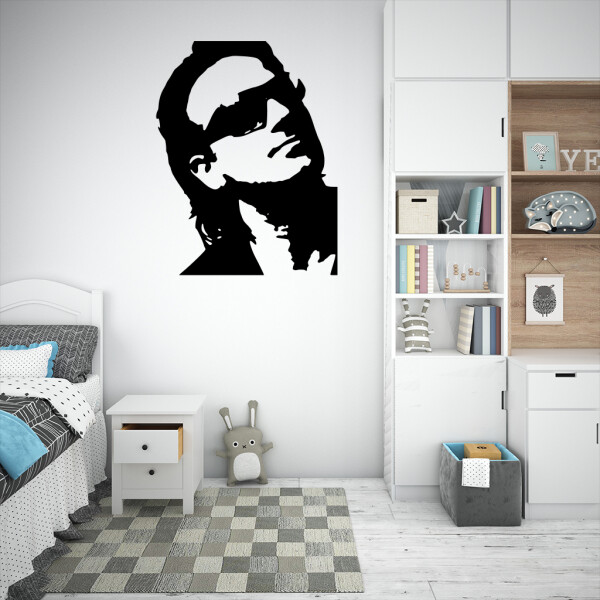 Veselá Stena Samolepka Bono Vox (U2) Farba: čierna, Veľkosť: 80 x 62 cm