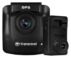 Transcend DrivePro 620 čierna / Palubná kamera / Quad HD / 2× kamera / GPS / Wi-Fi / 64GB MicroSD (TS-DP620A-64G)