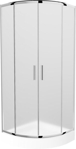 MEXEN/S - Rio štvrťkruhový sprchovací kút 90 x 90, dekor, chróm + vanička Rio 863-090-090-01-30-4710