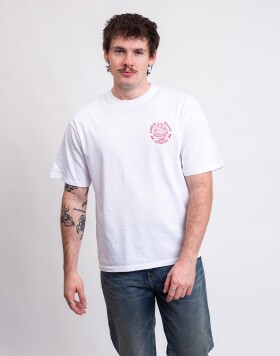 Edwin Music Channel TS White/Red garment S