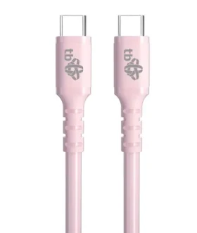 TB Touch Jelly USB-C - USB-C 60W kábel ružový / Dátový kábel / USB 2.0 / 1m (AKTBXKUCCZEL10P)
