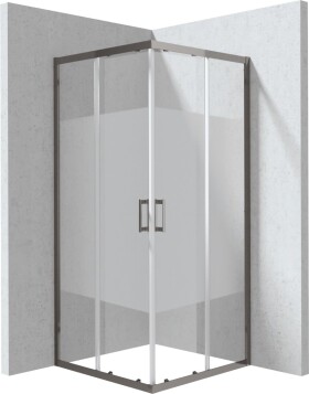 DEANTE - Funkia Evo štvorcový sprchovací kút, 80x80 cm – vzor pruh KYC_DE88P