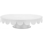 Plechový stojan na tortu biely 28 x 7,6 cm - Brunbeste - Brunbeste