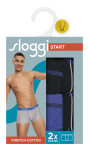 Pánske boxerky Start Hipster C2P box - UNKNOWN - modro-čierne V005 - SLOGGI UNKNOWN 7