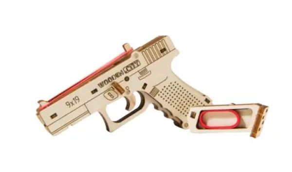 Wooden City 3D Puzzle pištole The Guardian GLK-19
