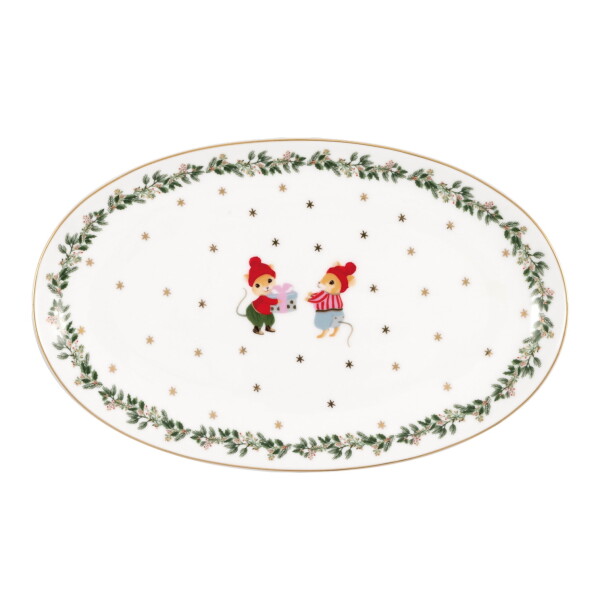 GREEN GATE Servírovací tanier Joanni White 24 cm