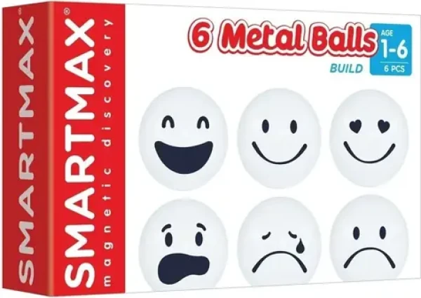 SMARTMAX Magnetická stavebnica Metal Balls Build 6 dielikov