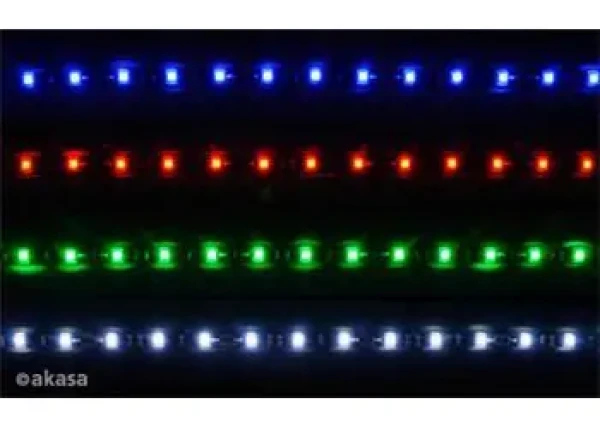 Akasa AK-LD05-50RD Vegas M červená / LED páska / 10x LED / magnetická / 50 cm / 12V (AK-LD05-50RD)