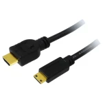 LogiLink HDMI - mini HDMI čierna / Kábel / HDMI High Speed with Ethernet / 4K / 1,5 m (CH0022)