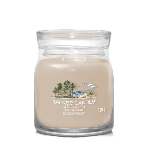 Yankee Candle Signature Seaside Woods 368g - sviečka stredná 2 knôty / doba horenia: až 50h (5038581128931)