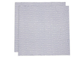 Jollein Plienky zavinovacie 2ks 115x115 cm Miffy Stripe Navy / Rozmery 115 x 115 cm / 2 ks (535-852-68008)