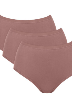 BAVLNENÉ NOHAVIČKY S VYSOKÝM PÁSOM SLOGGI GO DAILY mocca M