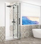 GELCO TRINITY BLACK dvere do niky pravé, 1100 číre sklo, GT1211CR-B GT1211CR-B