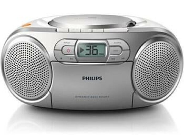 Philips AZ127 strieborná Rádio FM CD