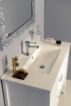 SAPHO - SLIM keramické umývadlo 90x46,5cm, biela 1601-90