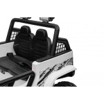 Mamido Mamido Elektrické autíčko OFF ROAD EXTREME 4x4 biele 24V | 200W | 50 kg | EVA | LED | 2,4 Ghz | ECO koža