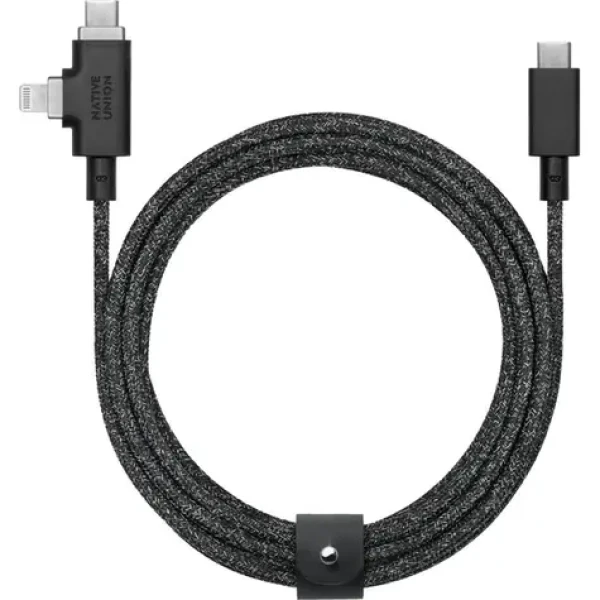 Native Union Belt Cable Duo Pre USB-C/USB-C/Lightning 2.4m 240 W cosmos (BELT-PROCCL-COS-NP)