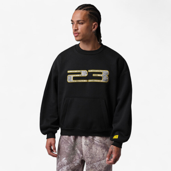 Mikina Jordan Brooklyn Realtree Crew-Neck Sweatshirt Black/ Bright Citron XXL