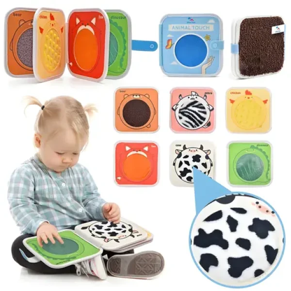 2KIDS TOYS Senzorická busy kniha Zvieratká