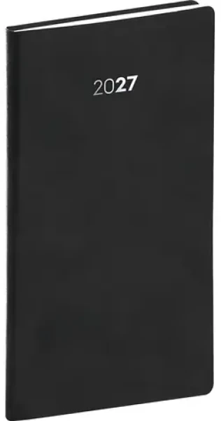 NOTIQUE Balakon 2027 čierny / Vreckový diár / 9 × 15,5 cm