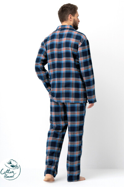 PÁNSKE PYŽAMO MNS 431 B25 3XL-4XL tmavě modrá 3xl
