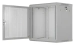 Lanberg WF01-6412-23S sivá / Nástenný rozvádzač / 19" / 12U / 600x450 mm / perforované dvere / flat pack (WF01-6412-23S)