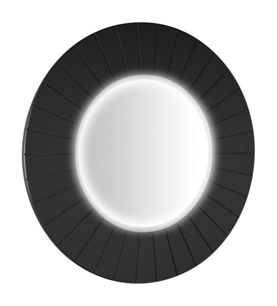 SAPHO - LUMIRO STRIP guľaté zrkadlo s LED osvetlením v ráme, priemer 75cm, carina LR750-4141S