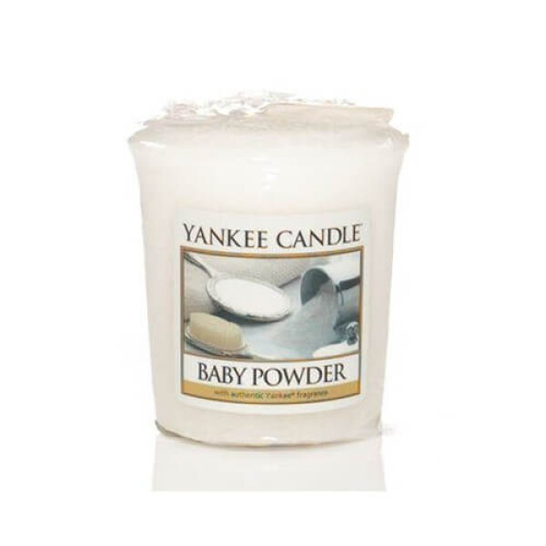 Yankee Candle Baby Powder vonná sviečka votívna 49g / doba horenia: až 15h (5038580001242)