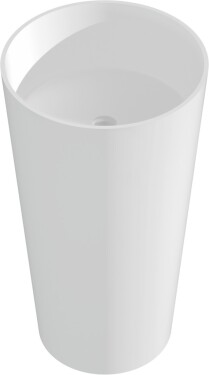 MEXEN - Onyx-01 Voľne stojace umývadlo z liateho mramoru 45 x 45, biela mat 26524500