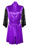 DKaren Housecoat Elizabeth Violet Violet