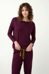 Vamp - Jednofarebné dámske pyžamo 21114 - Vamp violet XXL