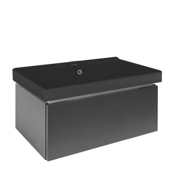 Kúpeľňová skrinka s umývadlom SAT Feel 80x30x46 cm antracit mat SATFEEL80ANTU1MB SATFEEL80ANTU1MB