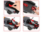 Mamido Sada elektrické autíčko Pickup a motorka Zvuk Svetlo + otváracie dvere ZA5233