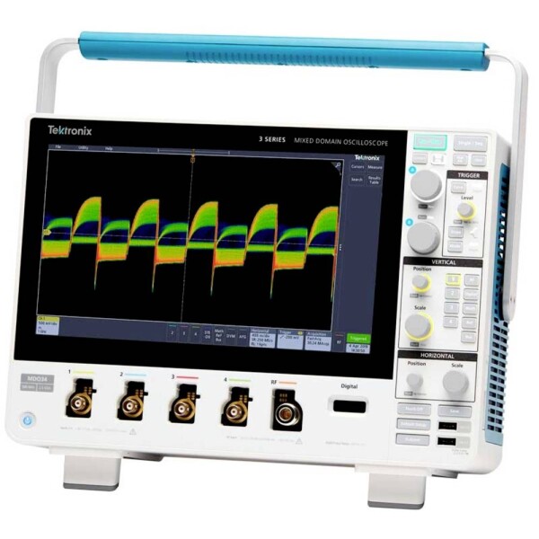 Tektronix MDO34 3-BW-500 + 3-AFG + 3-BND + 3-MSO digitálny osciloskop 500 MHz 4-kanálová 128 kpts 8 Bit 1 ks; MDO34 3-BW-500 + 3-AFG + 3-BND + 3-MSO